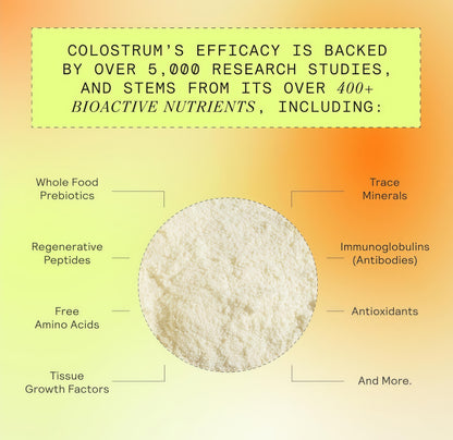 ARMRA ColostrumPowder IUnflavored| GutHealth & Bloating ISkin &Hair limmunity I Keto,Gluten & Fat-Free l120Servings